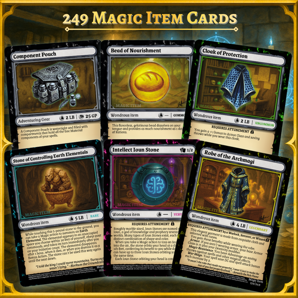 magic items_spread